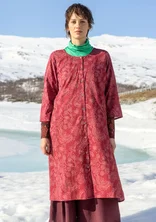 “Denali” woven organic cotton dress - pomegranate