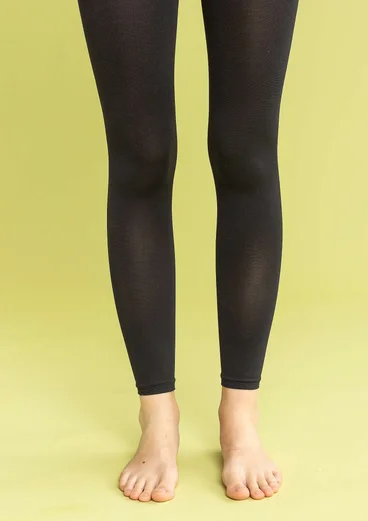 Legging uni en polyamide recyclé - noir