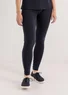 “Eleonora” jersey leggings in organic cotton/spandex (black M)