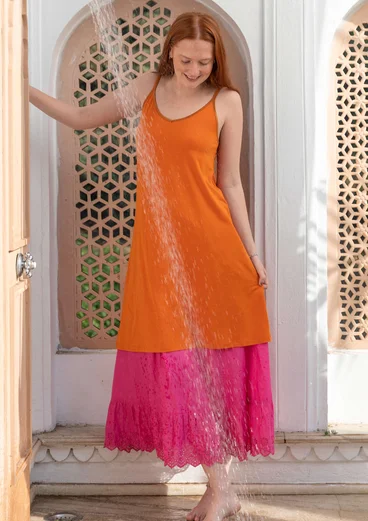 Slip dress in lyocell/spandex - masala