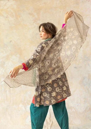 “Kamala” cotton/silk shawl - kashish