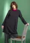 Linen/recycled cotton tunic (black S)