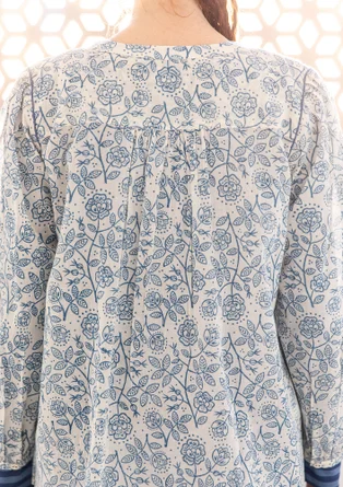 Blouse "Lisa" van biologisch katoen - zacht indigo