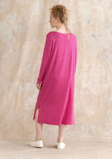 “Ada” jersey dress in lyocell/spandex - hibiscus/patterned