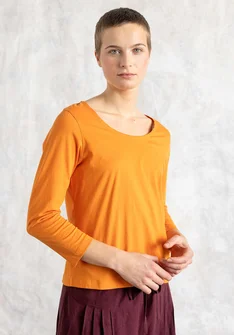Organic cotton jersey top - physalis