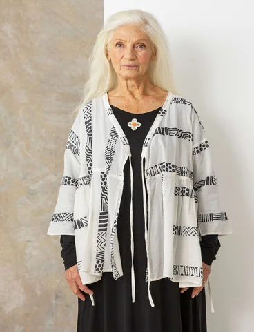 “Zenit” woven blouse in organic cotton - vanilj