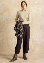 “Edefors” pants in organic cotton - dark earth