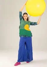 “Asahi” knit vest in a recycled wool blend/organic cotton - dark emerald