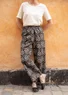 “Roza” woven pants in organic cotton (black umber S)