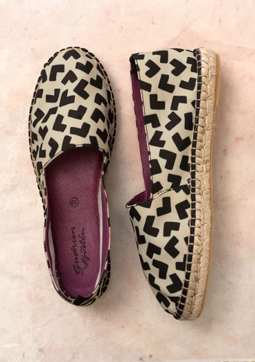 Espadrilles ”Hake” en coton - naturel