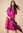 Tricot jurk "Ingrid" van lyocell/elastaan - cochenille