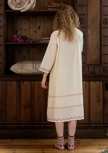 “Twinkle” organic cotton nightgown - light ecru