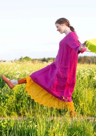 Kleid „Sprint“ aus Leinen - hibiskus