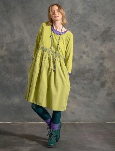 Jersey dress in organic cotton/modal - kiwi