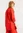 Chemise tissée oversize "Hi" en coton biologique - rouge perroquet