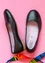 “Ester” nappa ballerina shoes (black 38)