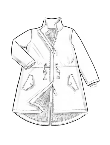 Parka "Madison" en coton biologique avec veste sans manches détachable - noir