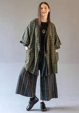 “Coimbatore” checked kimono in organic cotton - birchleaf