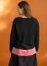 Cardigan in organic wool (black S)