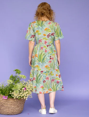 Kleid „Iris“ aus Bio-Baumwollgewebe - minze