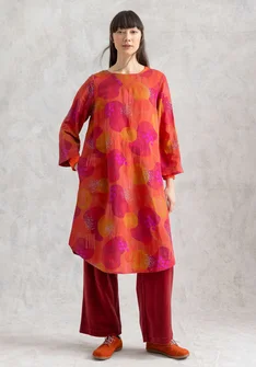 “Fizz” woven dress in linen/modal - gneiss