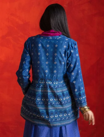 “Lalita” blouse in organic cotton - indigo blue