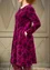 “Selma” organic cotton/recycled polyester velour dress (grape XL)