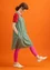 Kleid aus Baumwolle/Modal/Viskose-Gewebe (meeresgrün S)