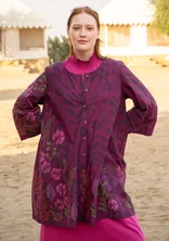 Woven “Tahiti” tunic in organic cotton - grape