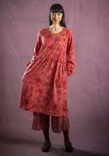 “Ada” patterned dress in organic cotton/modal - brick