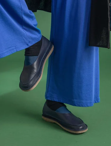 Chaussures élastiques "Irma" en cuir nappa - indigo