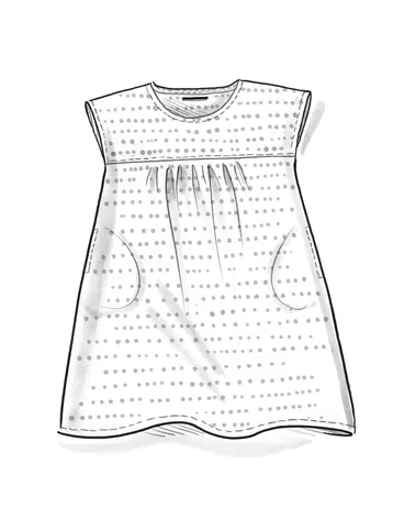 Kleid „Keita“ aus Bio-Baumwollgewebe  - leinenblau