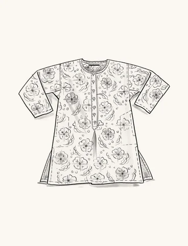 “Öst” woven tunic in organic cotton - ljus0SP0persika