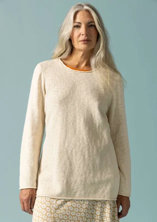 “Abby” favourite sweater in organic/recycled cotton - undyed