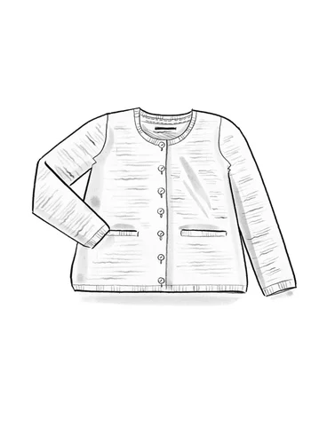 Vest van linnen/gerecycled katoen - zwart
