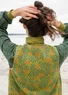 “Aurora” organic and recycled cotton/wool knit waistcoat (avocado M)