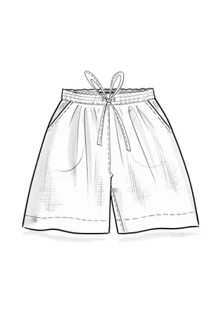 “Seraj” woven linen shorts - light bluebell