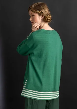 Organic wool sweater - malachite