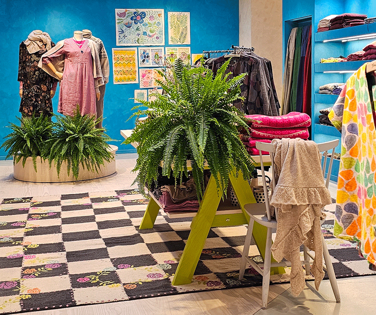 A picture of one of Gudrun Sjödén’s stores.