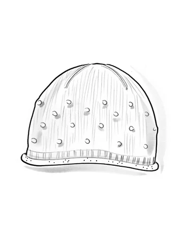 Mütze aus Wolle/Bio-Baumwolle - dunkelaschgrau
