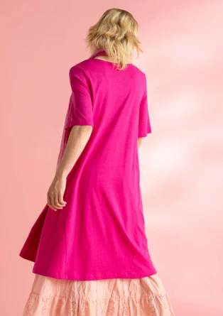 “Millie” jersey dress in organic cotton/modal - pink begonia