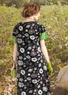 Robe "Peony" en coton biologique/modal (noir S)