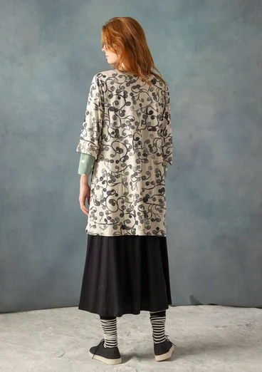 “Iron” jersey tunic in organic cotton/modal - natural