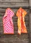 Guest towel 2-pack “Leafy” in organic cotton (chili One Size)