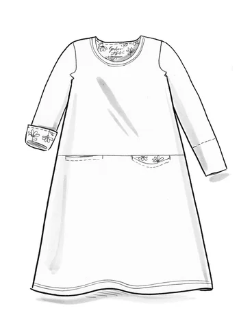 Robe "Stella" en jersey de coton biologique/élasthanne - coriandre