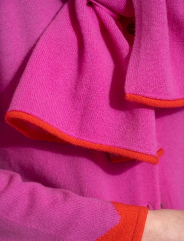 Scarf in wool/cashmere - cerise