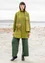 Organic cotton/modal/elastane jersey tunic (moss green XS)