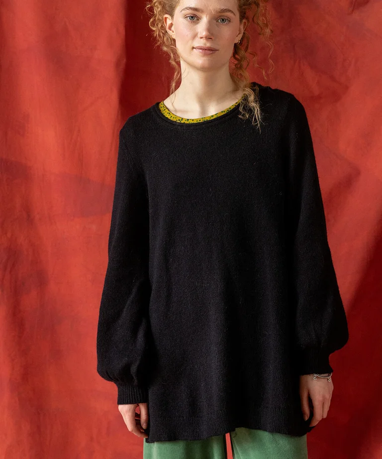 “Vinternatt” knit tunic in an alpaca blend