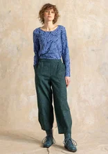 “Edefors” pants in organic cotton - green sea glass