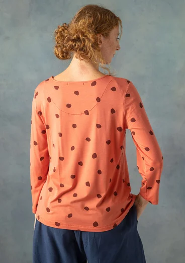 “Terrazzo” top in lyocell/spandex - apricot